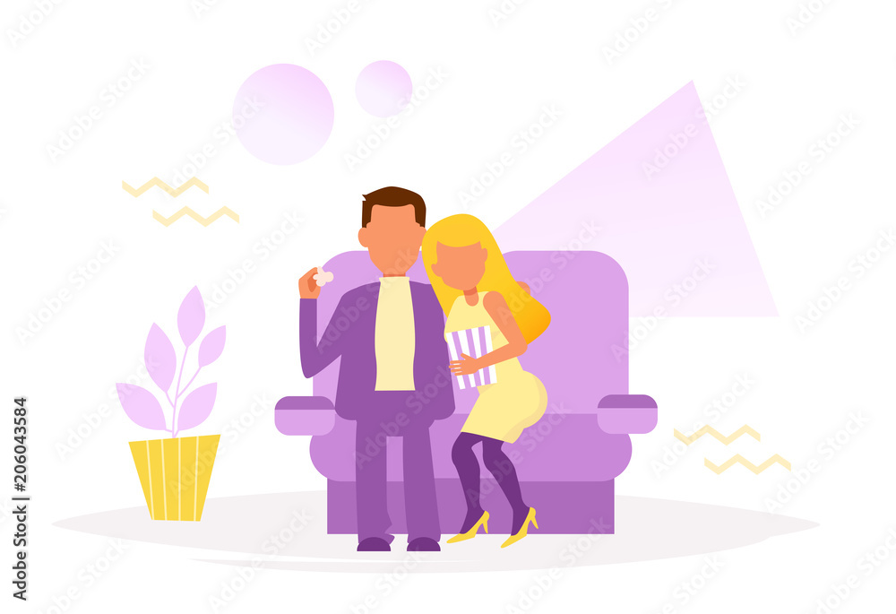 Couple Cinema Vector
