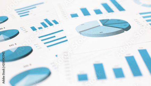 Business charts and graphs