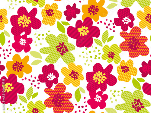 Abstract summer tropical fl...