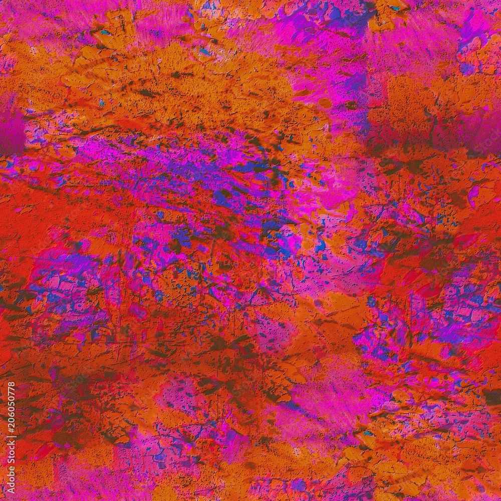 Old multicolored grunge background. Abstract seamless texture of the paint. Color surreal backdrop