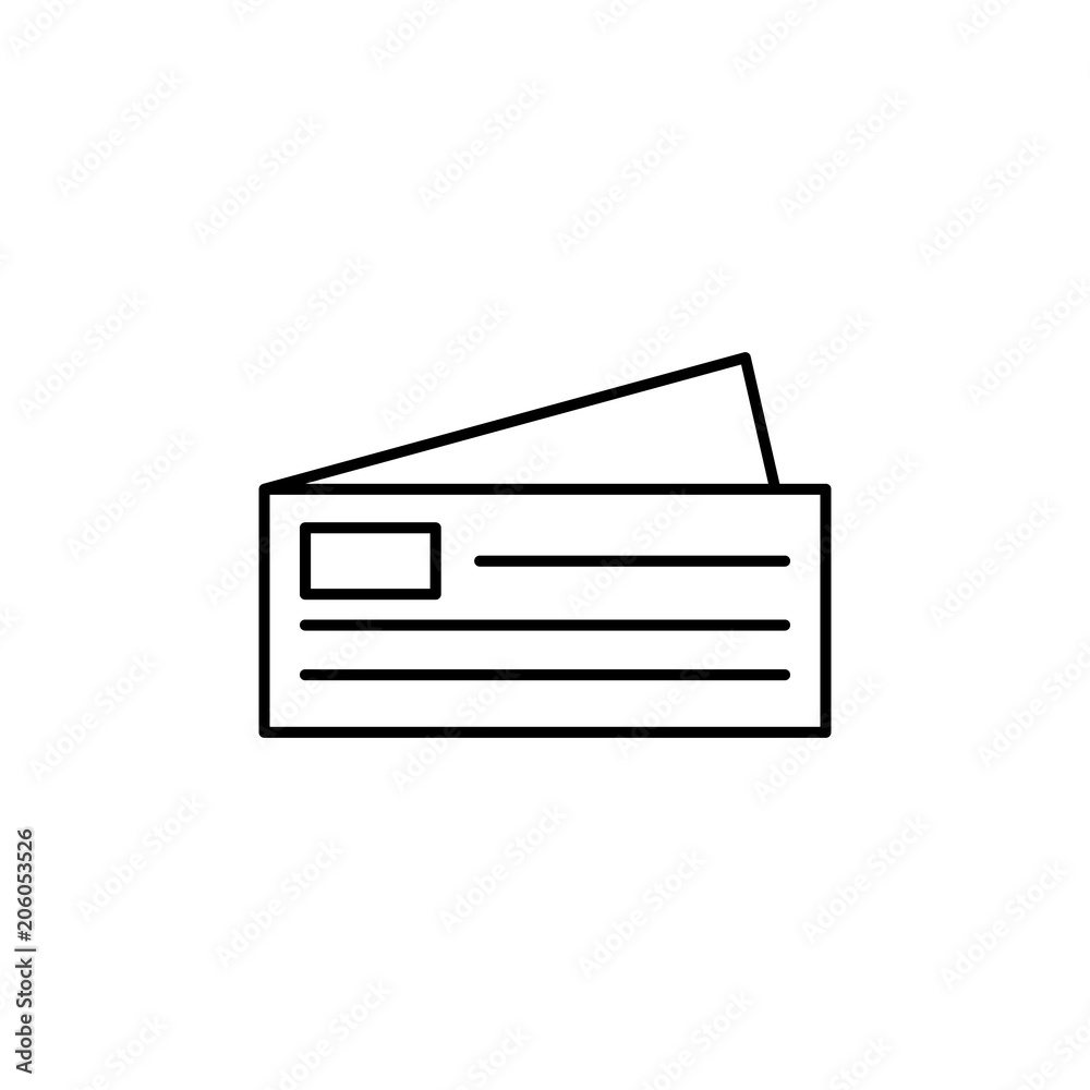 bank checks icon. Element of mobile banking for smart concept and web apps. Thin line bank checks icon can be used for web and mobile bank checks icon. Element of mobile banking for smart concept and web apps. Thin line bank checks icon can be used for web and mobile