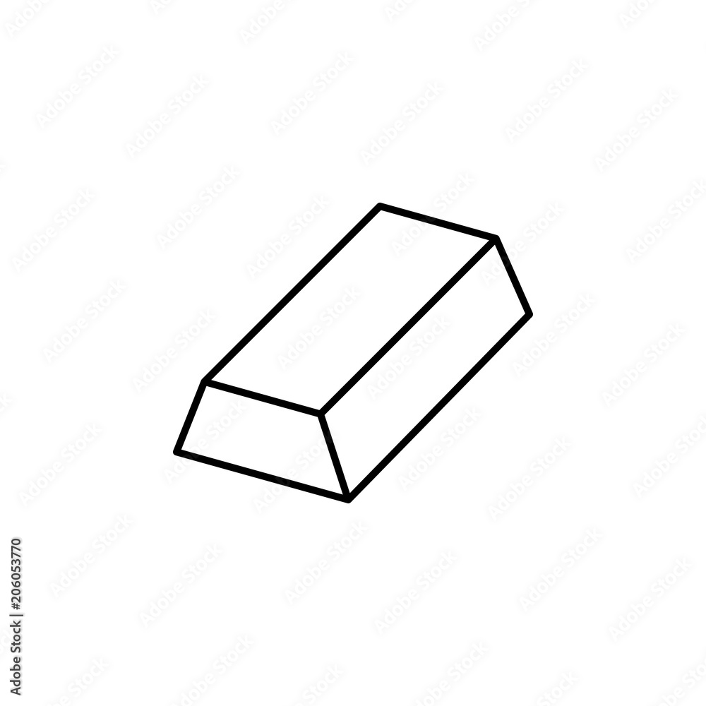 gold bar icon. Element of mobile banking for smart concept and web apps. Thin line gold bar icon can be used for web and mobile gold bar icon. Element of mobile banking for smart concept and web apps. Thin line gold bar icon can be used for web and mobile
