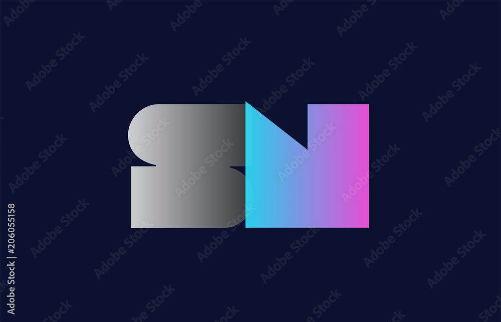 initial alphabet letter sn s n logo company icon design initial alphabet letter sn s n logo company icon design