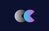initial alphabet letter cc c c logo company icon design