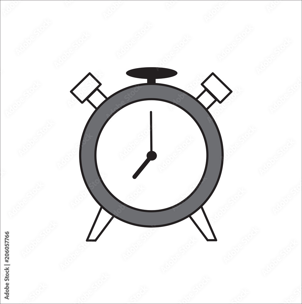 Alarm clock icon. Vector illustration. Alarm clock icon. Vector illustration.
