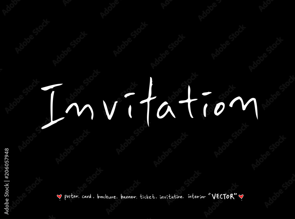 Fototapeta premium 인사말 / 손으로 쓴 글씨체