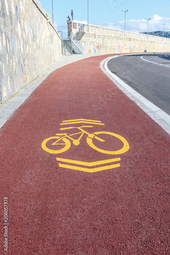 a cycle track to drive