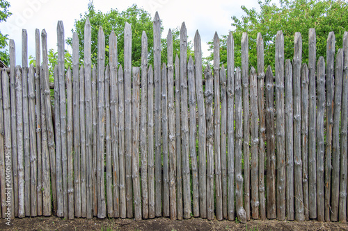 Vintage wooden fence