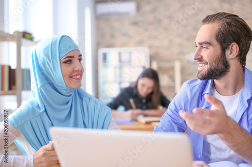 Male student and his Muslim...