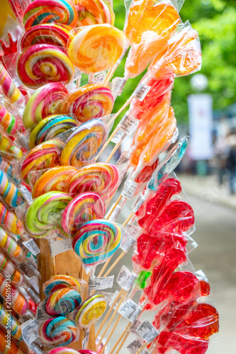 lots of candies for children