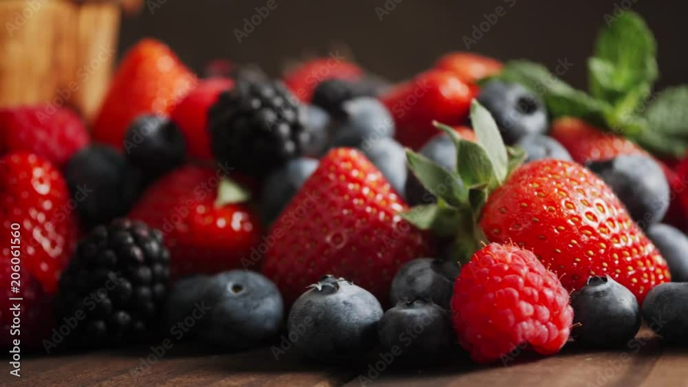 Assortment of berries strawberries blueberries blackberries raspberries Assortment of berries strawberries blueberries blackberries raspberries