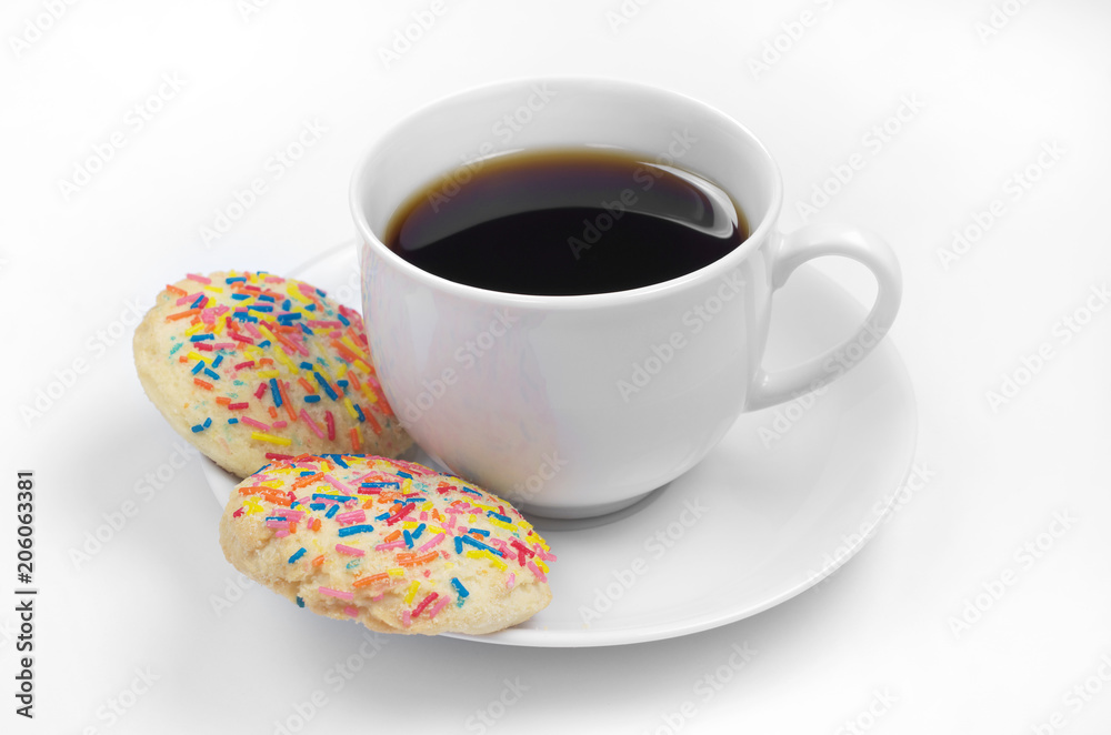 Coffee and delicious cookies Coffee and delicious cookies