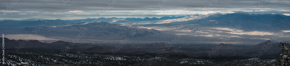 View of the valley from mount Charleston