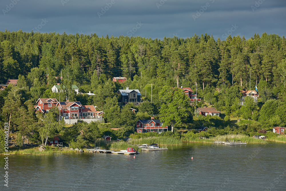 Bright day in the Stockholm archipelago
