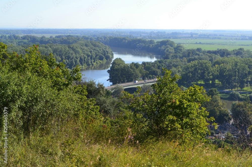 Tisza river in Tokaj, Hungary