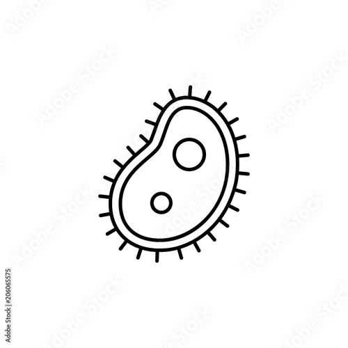 microbe icon. Element of microorganisms icon for mobile concept and web apps. Thin line microbe icon can be used for web and mobile