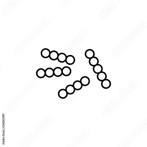 bacteria icon. Element of microorganisms icon for mobile concept and web apps. Thin line bacteria icon can be used for web and mobile