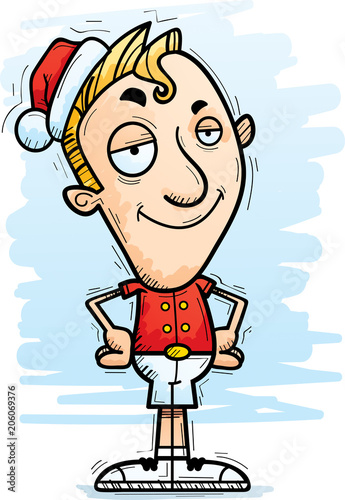 Confident Cartoon Xmas Elf