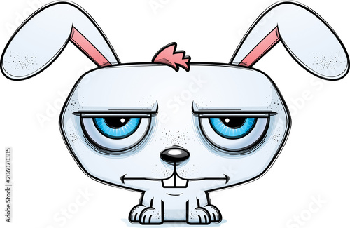 Calm Little Cartoon Rabbit