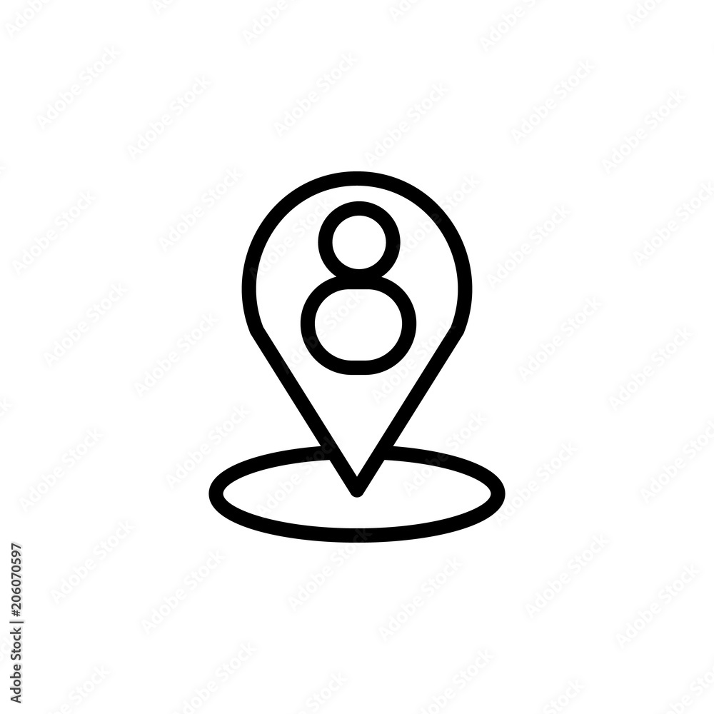 man in pin icon. Element of navigation for mobile concept and web apps. Thin line man in pin icon can be used for web and mobile man in pin icon. Element of navigation for mobile concept and web apps. Thin line man in pin icon can be used for web and mobile