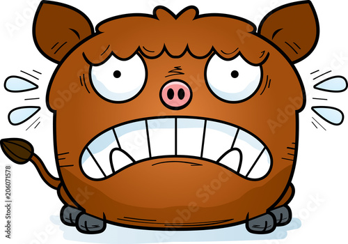 Scared Little Boar