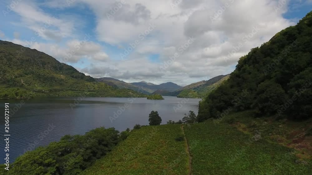 Aerial shot of Loch Lomond, Scotland. Aerial shot of Loch Lomond, Scotland.