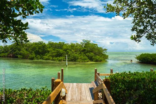 Beautiful view of the Florida Keys. photo