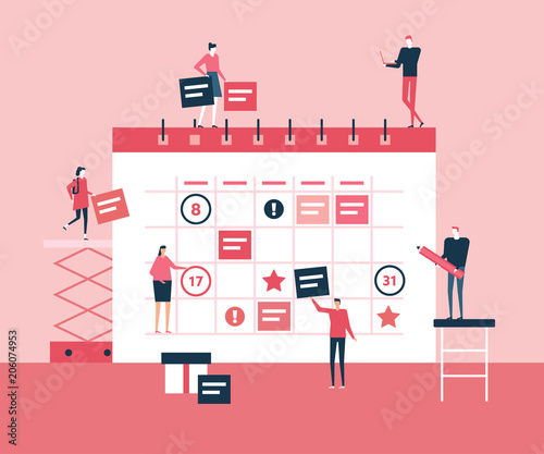 Business planning - flat design style illustration