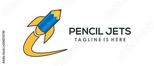 Pencil Jets Vector Illustration Design