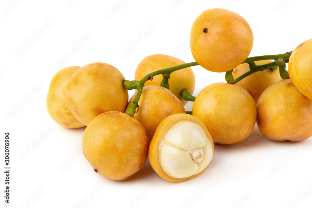 Rambeh tropical fruit isolated on a white background