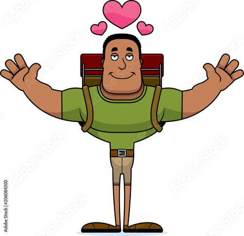 Cartoon Hiker  Hug