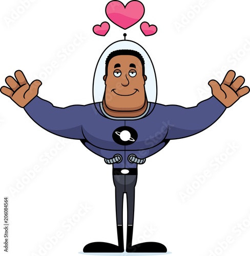 Cartoon Spaceman  Hug