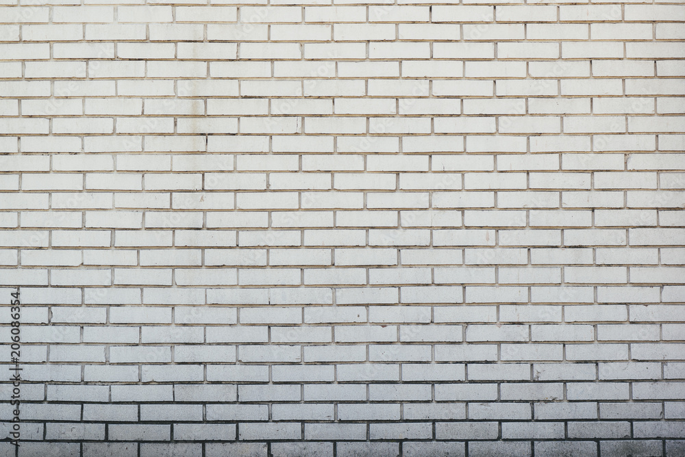 Naklejka premium White brick wall