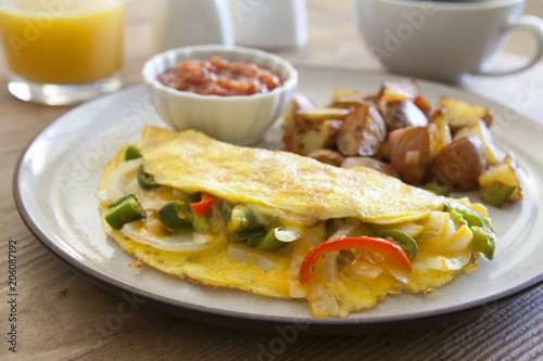 Omelette with Peppers and Onions
