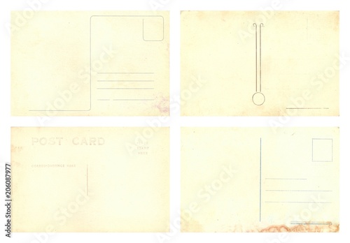 Original Vintage Backside POSTCARDS with space for Correspondence and Address