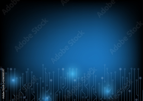 Abstract technology concept background, Vector illustration.