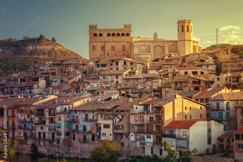 Valderrobres medieval village of the 12th century, Matarrana district, Teruel, Aragon, Spain