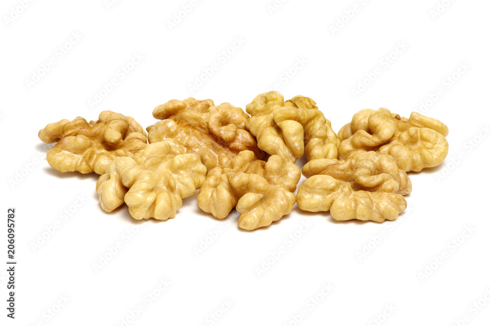 Walnuts isolated on white