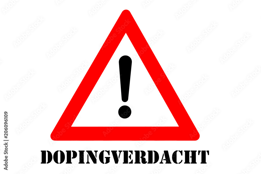 Doping Warnschild