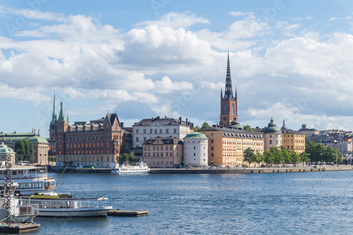 Cityscape of Gamla stan, the old town in Stockholm, Sweden