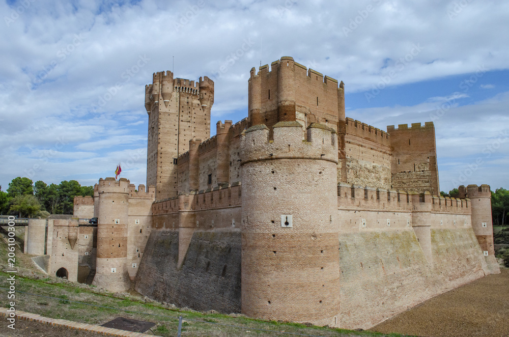 Castillo de la Mota de Medina del Campo  en la provincia de Valladolid