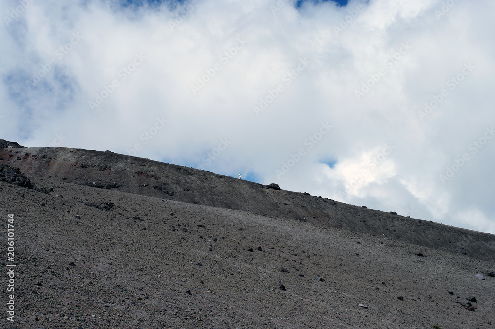 Entre volcan et nuages