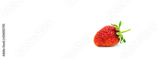 strawberry on the white background.  Food concept. 