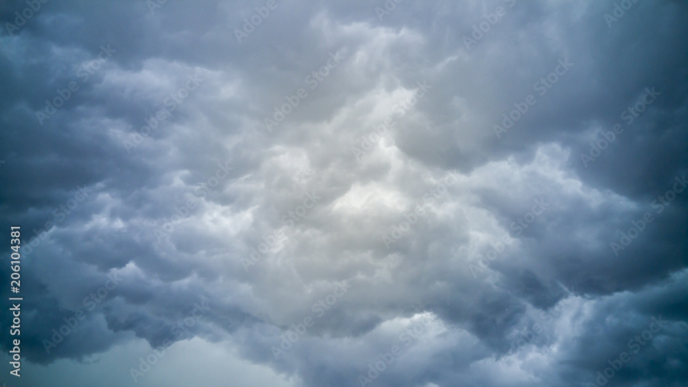 Dark rainstorm clouds background Dark rainstorm clouds background