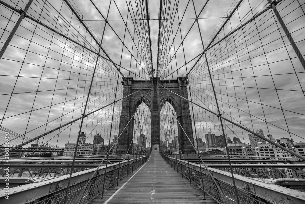 Fototapeta premium Brooklyn Bridge W&B