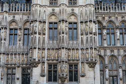 Ornate facade of the Brussels Town Hall