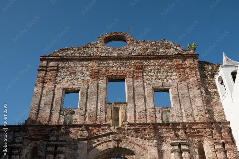 historical architecture in Casco Viejo, Panama City 