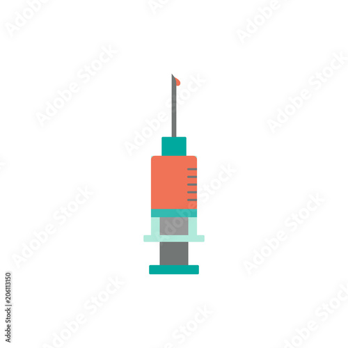 Donor blood icon in flat style.