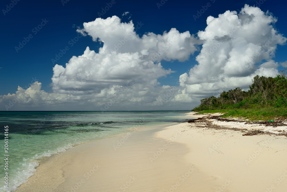 Baach on Dominican Republic. Coast of the Del Este national park close the capital city Santo Domingo Baach on Dominican Republic. Coast of the Del Este national park close the capital city Santo Domingo