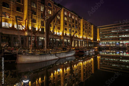 Boats at Night - London